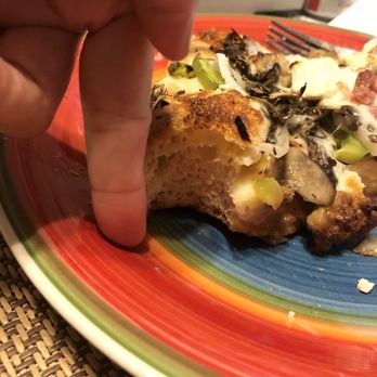 Rainbow Pizza - Check out the thickness on this pizza !! - Greek Near Me - San Mateo, California Rainbow Pizza - Check out the thickness on this pizza !! - Greek Near Me - San Mateo, California