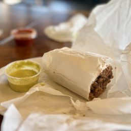 Carne asada burrito. Ordered special with beef and beans only. My wife loved hers with all the fixings. Carne asada burrito. Ordered special with beef and beans only. My wife loved hers with all the fixings.