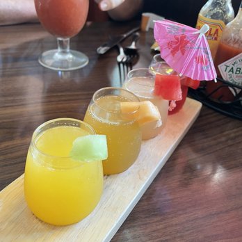 Chad's - Mimosa Mimosa Tasting Flight. - Breakfast & Brunch Near Me - Santa Barbara, California