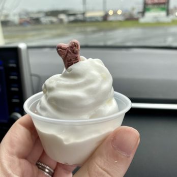 Valley Grinds Coffee Company - a hand holding a cup of yogurt - Coffee & Tea Near Me - Eugene, Oregon