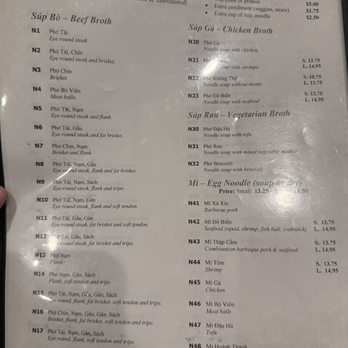 Pho Van - Menu - Vietnamese Near Me - Austin, Texas