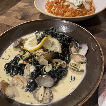 Larch - Squid ink pasta with clams - Pasta Shops Near Me - Leavenworth, Washington