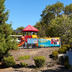 First Baptist Church Hummingbird Preschool - Street view of Hummingbird Preschool's playground.