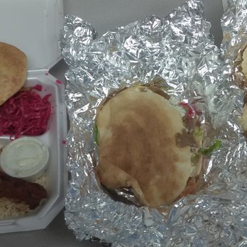 Lezzet cafe - Adana kabob plate, doner gyro on pita (closed), adana on pita (open) - Mediterranean Near Me - Dallas, Texas