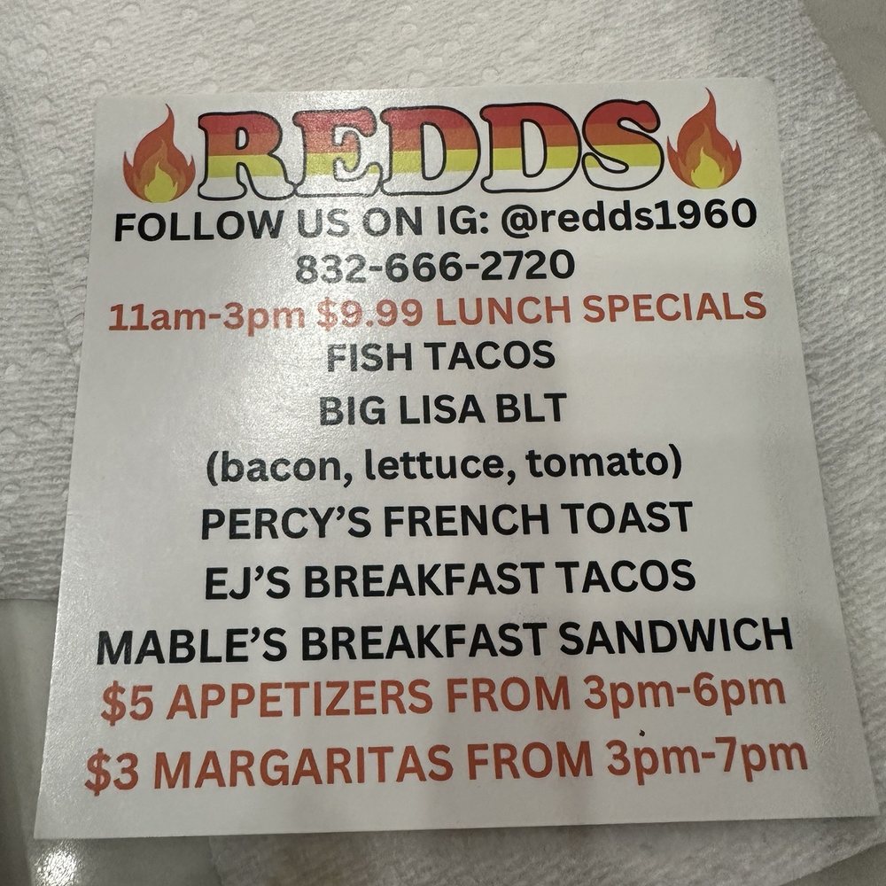 REDDS - Lunch specials - American Near Me - Houston, Texas
