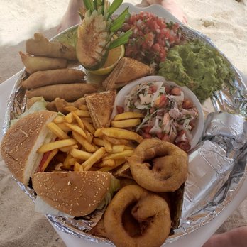 Nohoch Kay - A platter that they made us various Foods they offer. - Seafood Near Me - Mahahual, ROO