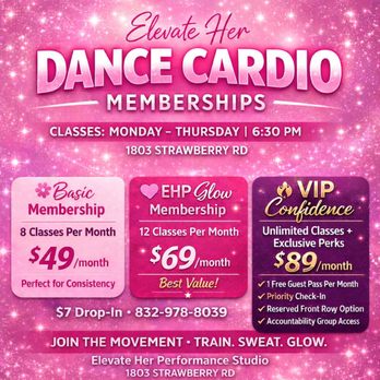 Elevate Her Performance Studio - Cardio Classes Near Me - Pasadena, Texas Elevate Her Performance Studio - Cardio Classes Near Me - Pasadena, Texas