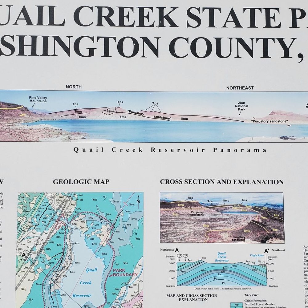 Quail Creek State Park - Information about the geology - Campgrounds Near Me - Hurricane, Utah Quail Creek State Park - Information about the geology - Campgrounds Near Me - Hurricane, Utah