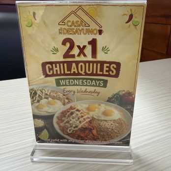 Casa El Desayuno - Promo I received. - Mexican Near Me - North Las Vegas, Nevada