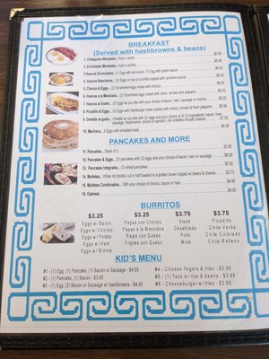 Menu photo 4 Adas Mexican Restaurant El Paso, TX