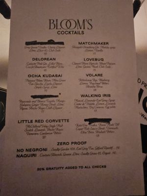 Menu photo 1 Bloom's Baltimore, MD Menu photo 1 Bloom's Baltimore, MD