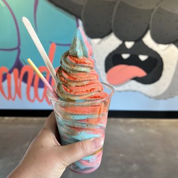 Pudgee Panda - Strawberry blue vanilla guri - Ice Cream & Frozen Yogurt Near Me - Pāhoa, Hawaii Pudgee Panda - Strawberry blue vanilla guri - Ice Cream & Frozen Yogurt Near Me - Pāhoa, Hawaii