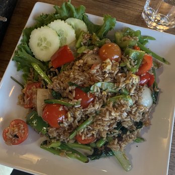 Green Elephant - Thai Basil Fried Rice Dinner - Vegetarian Near Me - Portsmouth, New Hampshire