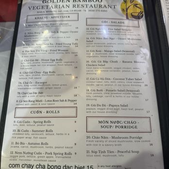 Golden Bamboo Vegetarian Restaurant - Vegetarian Near Me - San Jose, California