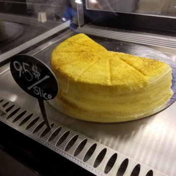 Tan-Cha - Mille crepe cake...original flavor...very good...not too sweet! - Bubble Tea Near Me - Los Angeles, California Tan-Cha - Mille crepe cake...original flavor...very good...not too sweet! - Bubble Tea Near Me - Los Angeles, California