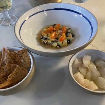 Douro - Deconstructed scallop Crudo - Portuguese Near Me - Portland, Maine