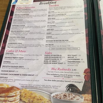 Edna's Cafe - Breakfast menu - American Near Me - Green Forest, Arkansas
