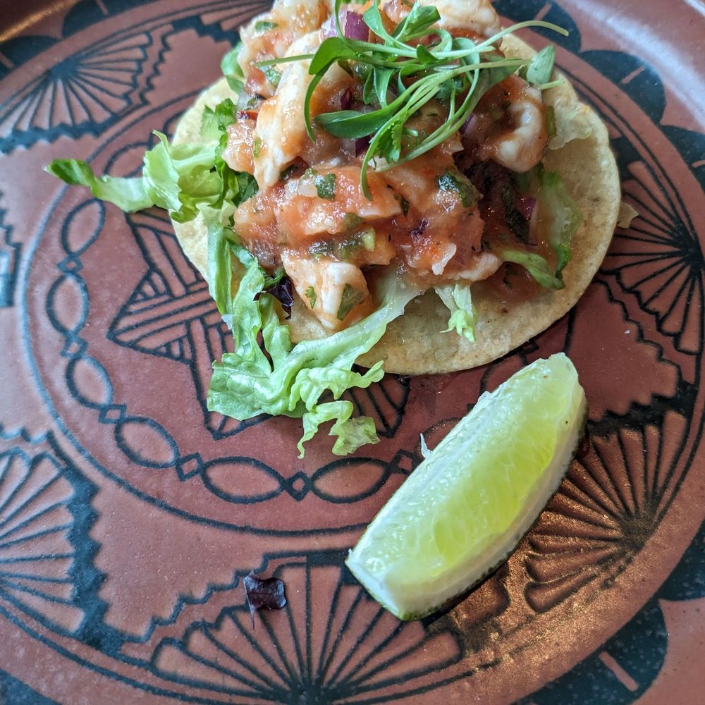 Bocanova - Shrimp ceviche tostada - Latin American Near Me - Oakland, California Bocanova - Shrimp ceviche tostada - Latin American Near Me - Oakland, California
