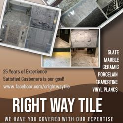 Right Way Tile - Contact 817-333-9087 or 817-696-7897 for a free estimate