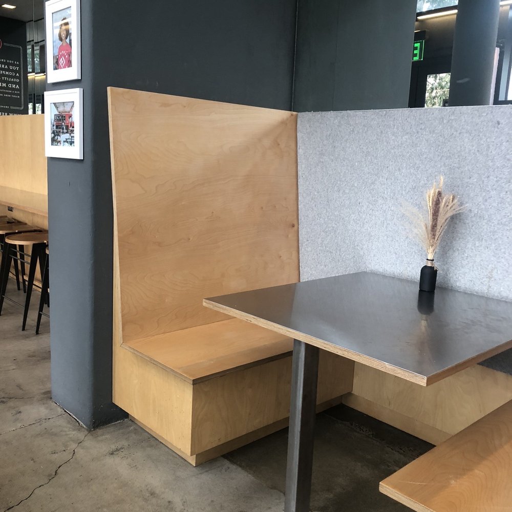 Refuge Coffee - Midtown - Indoor booth seating - Coffee & Tea Near Me - Atlanta, Georgia Refuge Coffee - Midtown - Indoor booth seating - Coffee & Tea Near Me - Atlanta, Georgia