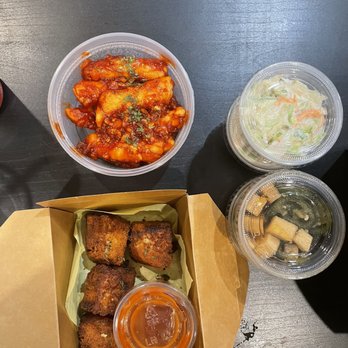 Chimmelier - Tteokboki, shrimp toast, free sides of Coleslaw and pickled jalapeno & radish - Chicken Shop Near Me - Los Angeles, California Chimmelier - Tteokboki, shrimp toast, free sides of Coleslaw and pickled jalapeno & radish - Chicken Shop Near Me - Los Angeles, California