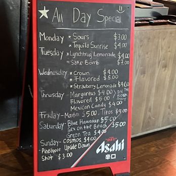 Umiya - Special drink menu - Sushi Bars Near Me - San Antonio, Texas