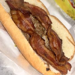 Betty’s Porch - Provolone bacon cheesesteak!!!
