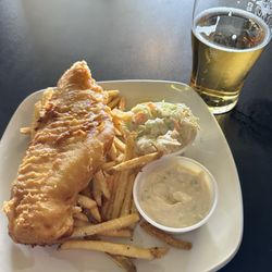 Crown & Anchor Pub - Fish and chips, and a tall cold one.