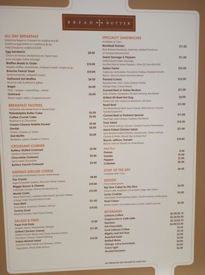Menu photo 4 Bread & Butter Atlantic City, NJ