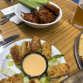 Grillin & Chillin Alehouse - Wings & Gouda Mac & Cheese Bites - American Near Me - Hollister, California Grillin & Chillin Alehouse - Wings & Gouda Mac & Cheese Bites - American Near Me - Hollister, California