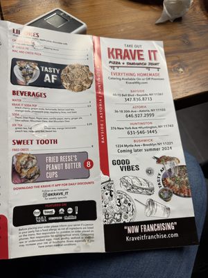 Menu photo 1 Krave It Pizza & Sandwich Joint Huntington, NY