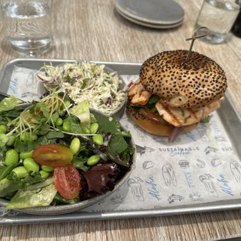 Pacific Catch - Salmon Avocado Burger - Sushi Bars Near Me - Santa Clara, California