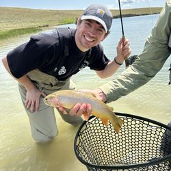 North Fork Anglers - My son with a nice cut throat trout