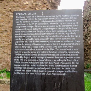 Foro Romano - Love the signs to give you the history - Landmarks & Historical Buildings Near Me - Rome, RM