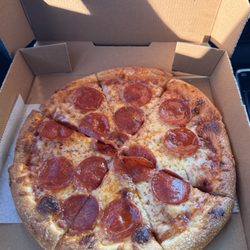 Pepperoni pie taken-out