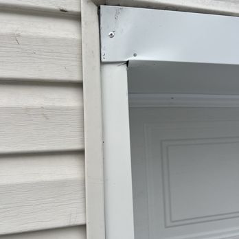 Gerald Giel Garage Doors - No depth pushed behind frame. Pop rivet? Smashed to shit. Is it worth $500? - Garage Door Services Near Me - Butler, Pennsylvania Gerald Giel Garage Doors - No depth pushed behind frame. Pop rivet? Smashed to shit. Is it worth $500? - Garage Door Services Near Me - Butler, Pennsylvania