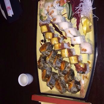 Ichiban - Left to right - volcano roll, Mexican orgasm, blanko roll. - Sushi Bars Near Me - Austin, Texas Ichiban - Left to right - volcano roll, Mexican orgasm, blanko roll. - Sushi Bars Near Me - Austin, Texas