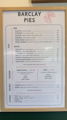 Menu photo 1 Barclay Pies Cherry Hill, NJ Menu photo 1 Barclay Pies Cherry Hill, NJ