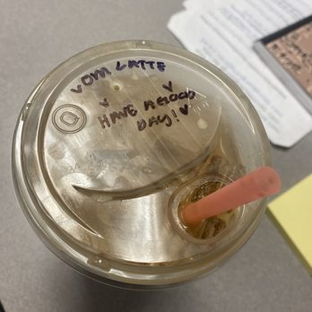 Dutch Bros Coffee - The nicest note on my iced vanilla latte - Juice Bars & Smoothies Near Me - Spring, Texas