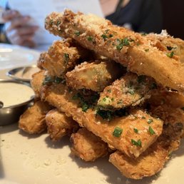 fried eggplant & zucchini