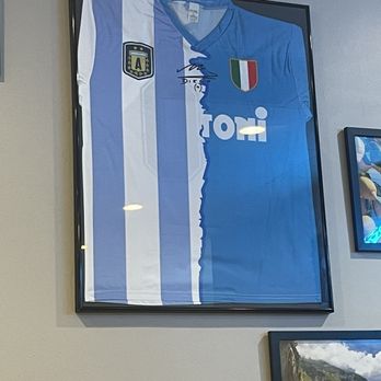 Sapore's Pizza - Half-and-half signed Maradona jersey - Pizza Near Me - San Antonio, Texas