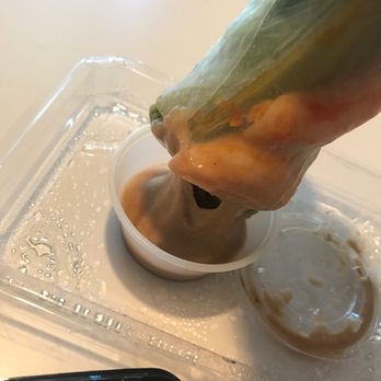 Loving Hut - Extremely thick, starchy, dipping sauce and my Saigon roll. - Vegan Near Me - San Jose, California Loving Hut - Extremely thick, starchy, dipping sauce and my Saigon roll. - Vegan Near Me - San Jose, California