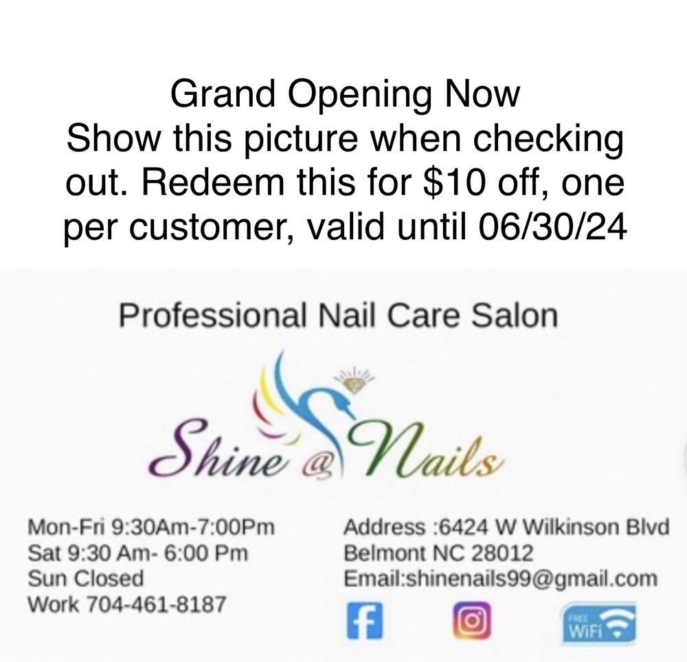 SHINE NAILS Updated July 2024 13 Photos 6424 W Wilkinson Blvd