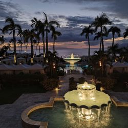 Four Seasons Resort Maui at Wailea - From stairs toward pool and beach.