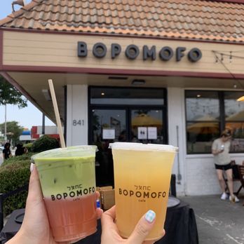 Bopomofo Cafe - Ba-la matcha, spring blossom tea - Bubble Tea Near Me - San Gabriel, California