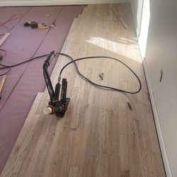 ENC Handyman Services - Hardwood Floor in Progress.
