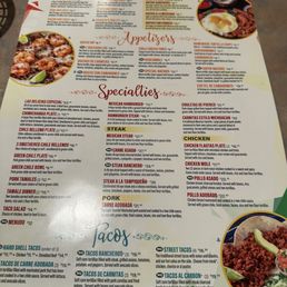 New menu with prices New menu with prices
