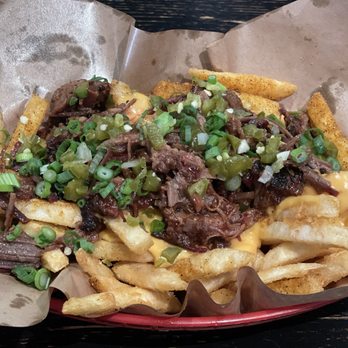 Bludso's BBQ - Loaded fries with brisket - Barbeque Near Me - Los Angeles, California