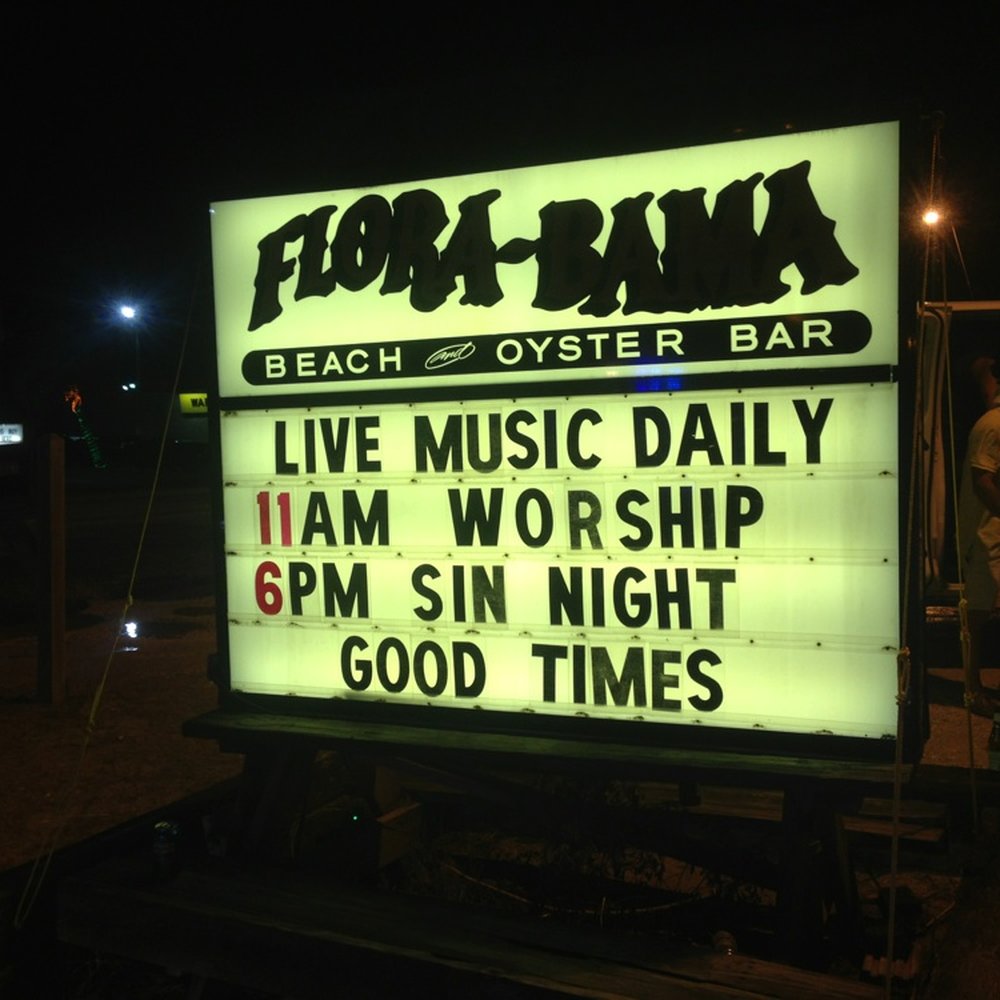 Flora-Bama Lounge, Package & Oyster Bar - Irony! - Music Venues Near Me - Pensacola, Florida Flora-Bama Lounge, Package & Oyster Bar - Irony! - Music Venues Near Me - Pensacola, Florida