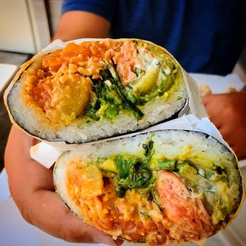 PokiTomik - Poke burrito with wasabi cream sauce - Poke Near Me - Glendale, California